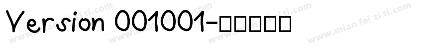 Version 001001字体转换